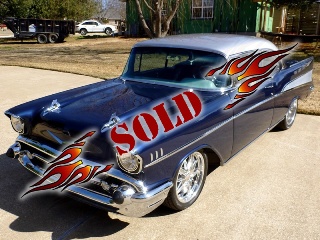 Left front 1957 Chevrolet BelAir Hardtop