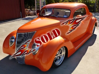 Left front 1937 Ford Custom Coupe