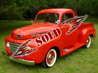 Left front 1949 Ford F1 Pickup